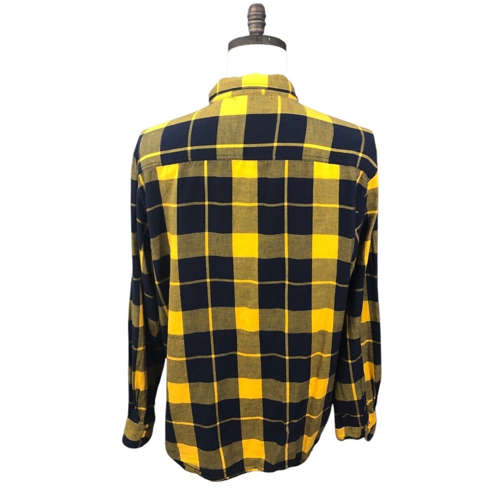 Ecko United Button Down Shirt Mens Yellow And Blue XL - Picture 2 of 6